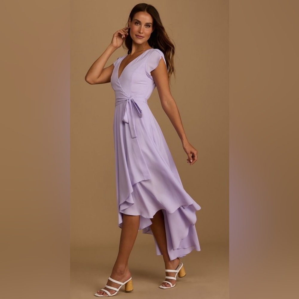 Lulu’s  lavender color wrap dress